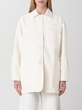 Max Mara Ragtime Workwear Jacket Optical White Size IT 44 US 10 NEW NWT